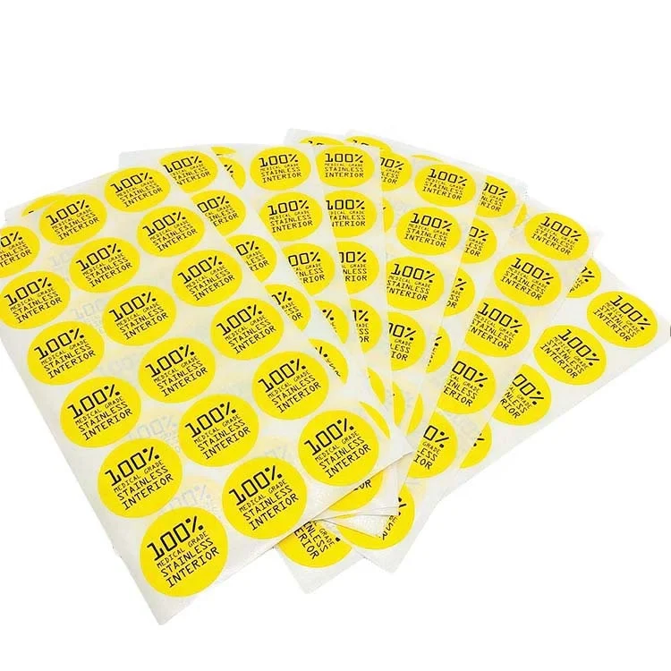 Promotional Adhesive Die Cutting Transparent Vinyl Custom Label