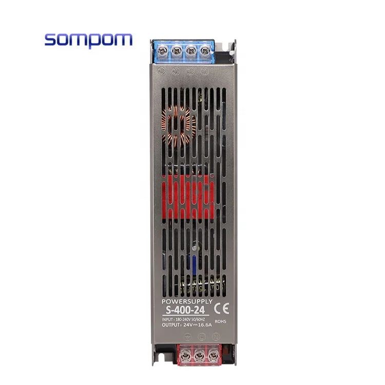 Ультратонкий 180 переменного тока V-240V-DC светодиодный драйвер 12V 24V 60W 100W 200W 300W 400W трансформатор