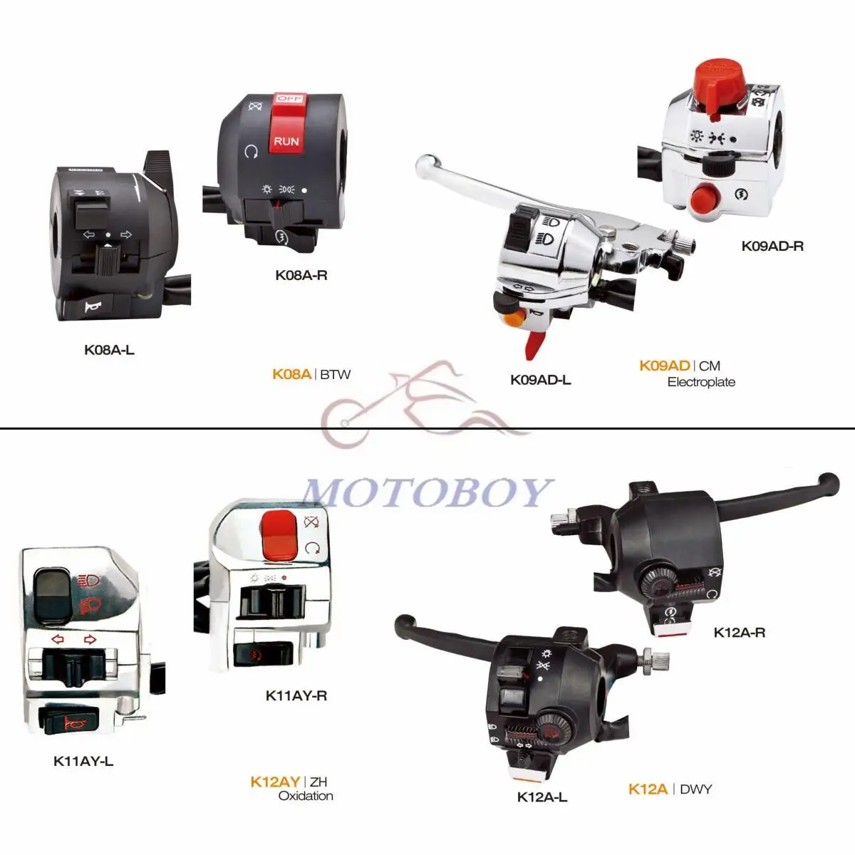 100% Brand New And High Quality Universal Waterproof Motorcycle Modified Accessories Handle Switch