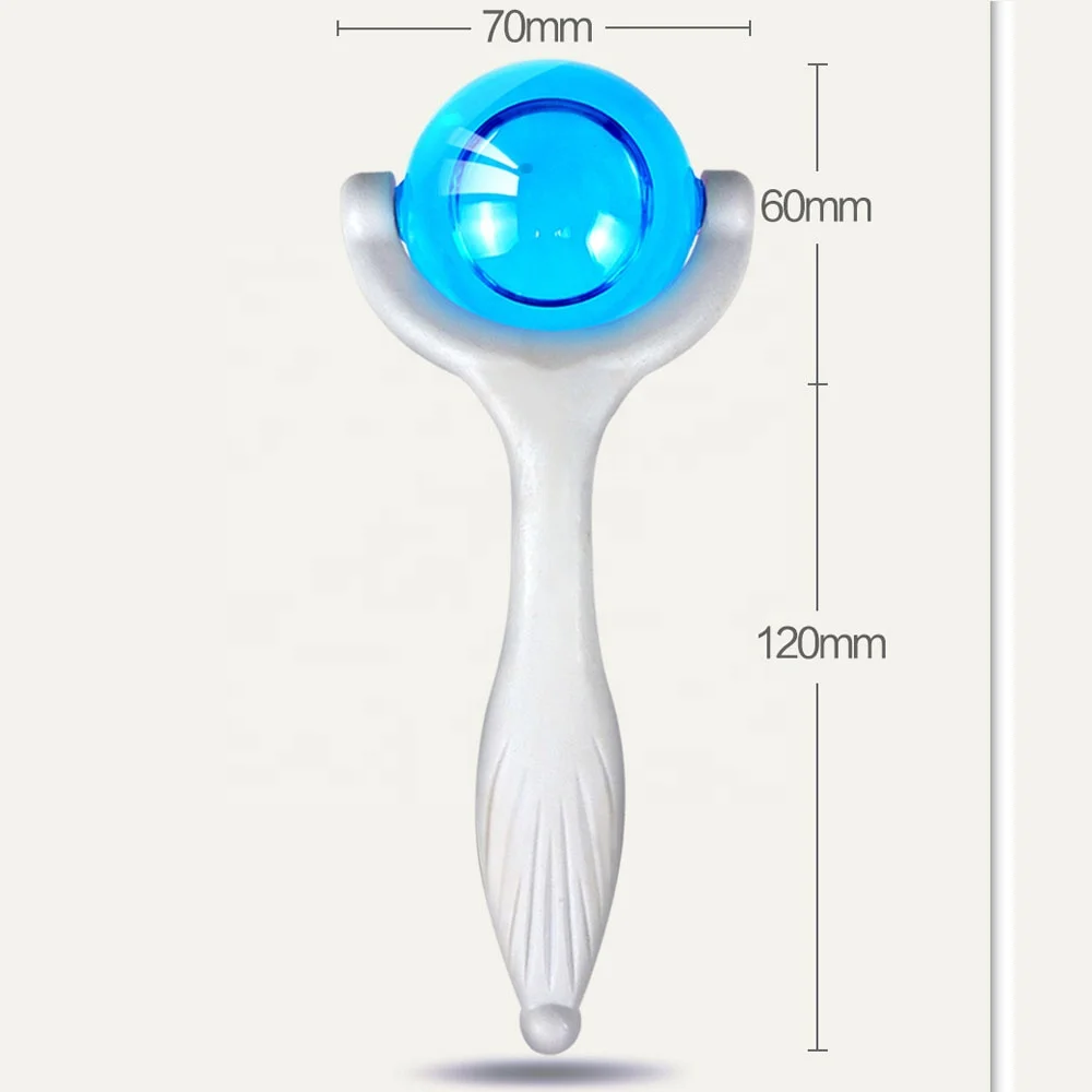 Cyro ball anti aging cooling skin stick face wand facial ice pink salon skin cooling ice roller face massage roller