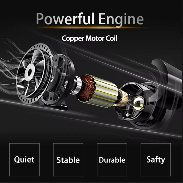 Corded Portable DC12V High Power 120W Car Cigarette Lighter Air Pump Digital Display Intelligent Tyre Inflator