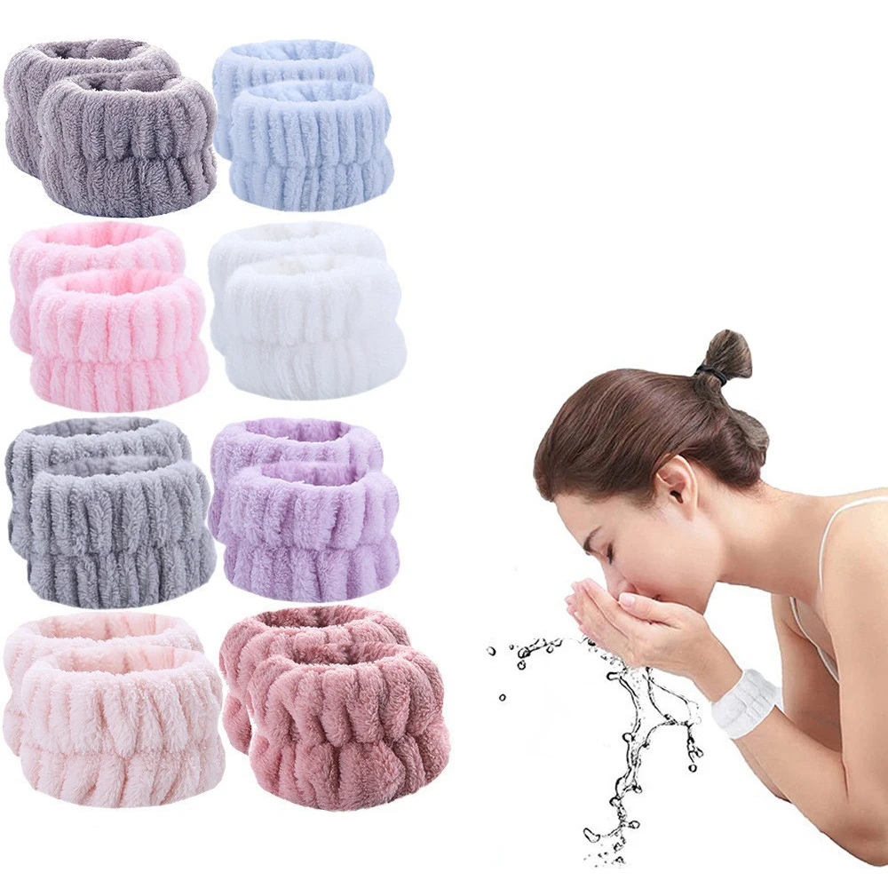 Big Girls Wet Wrist And Elastic Hair Head Bands Bow Skincare Children Hairbands Embroidered Knot Spa Headband Making Kit For Kid