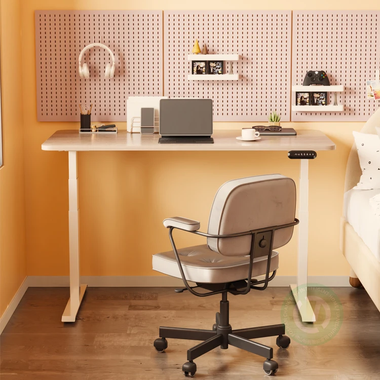 Electric Office Desk Convertible Ergonomic Metal Strong Smart Sit To Stand Up Lifting Column Computer Adjustable Height Table