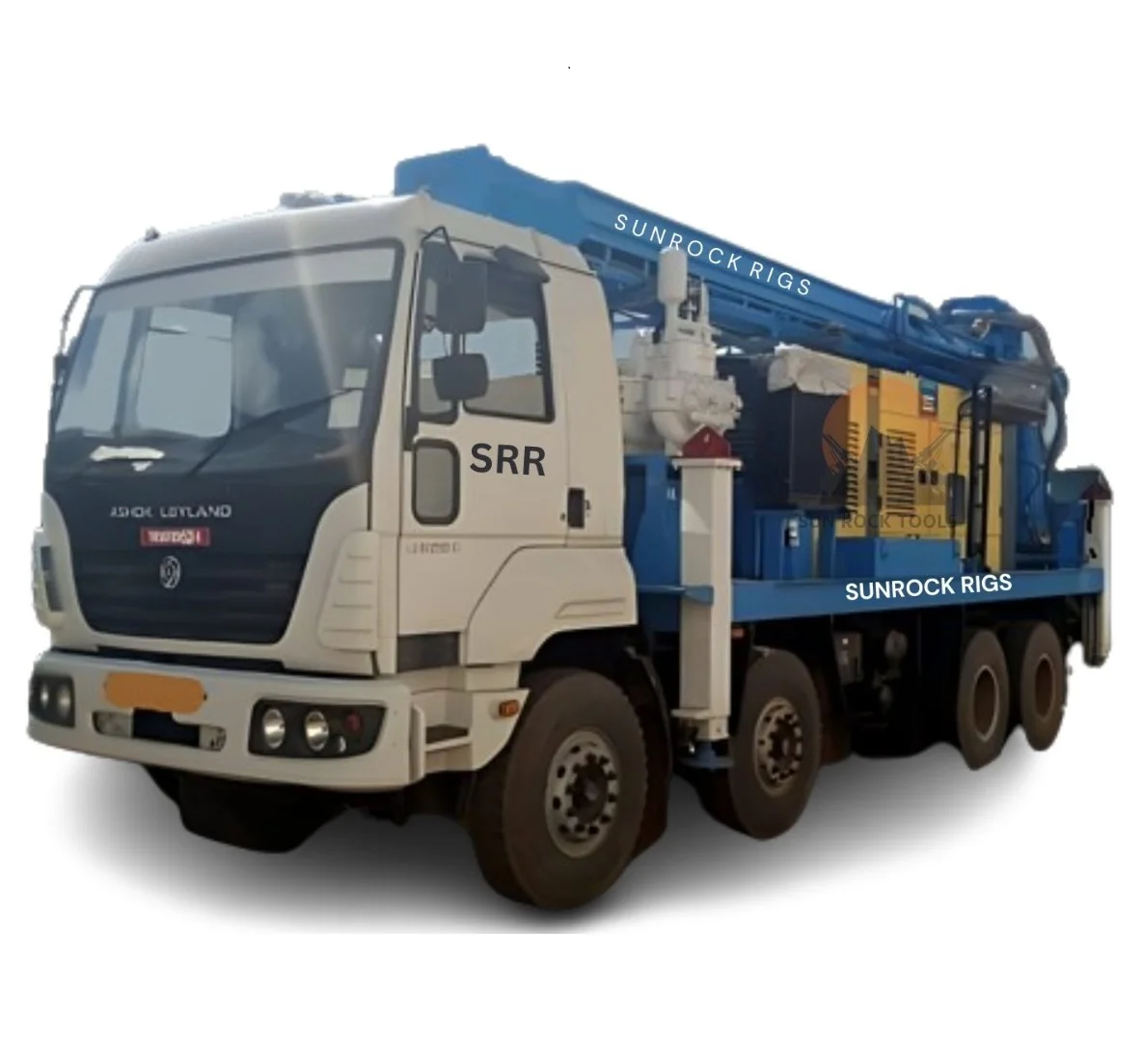 SUNROCK 400 Top Head Drive DTH Drilling Rig New Robust Truck Mounted Rig Hydraulically Operated Engine Motor Gear Capable 400
