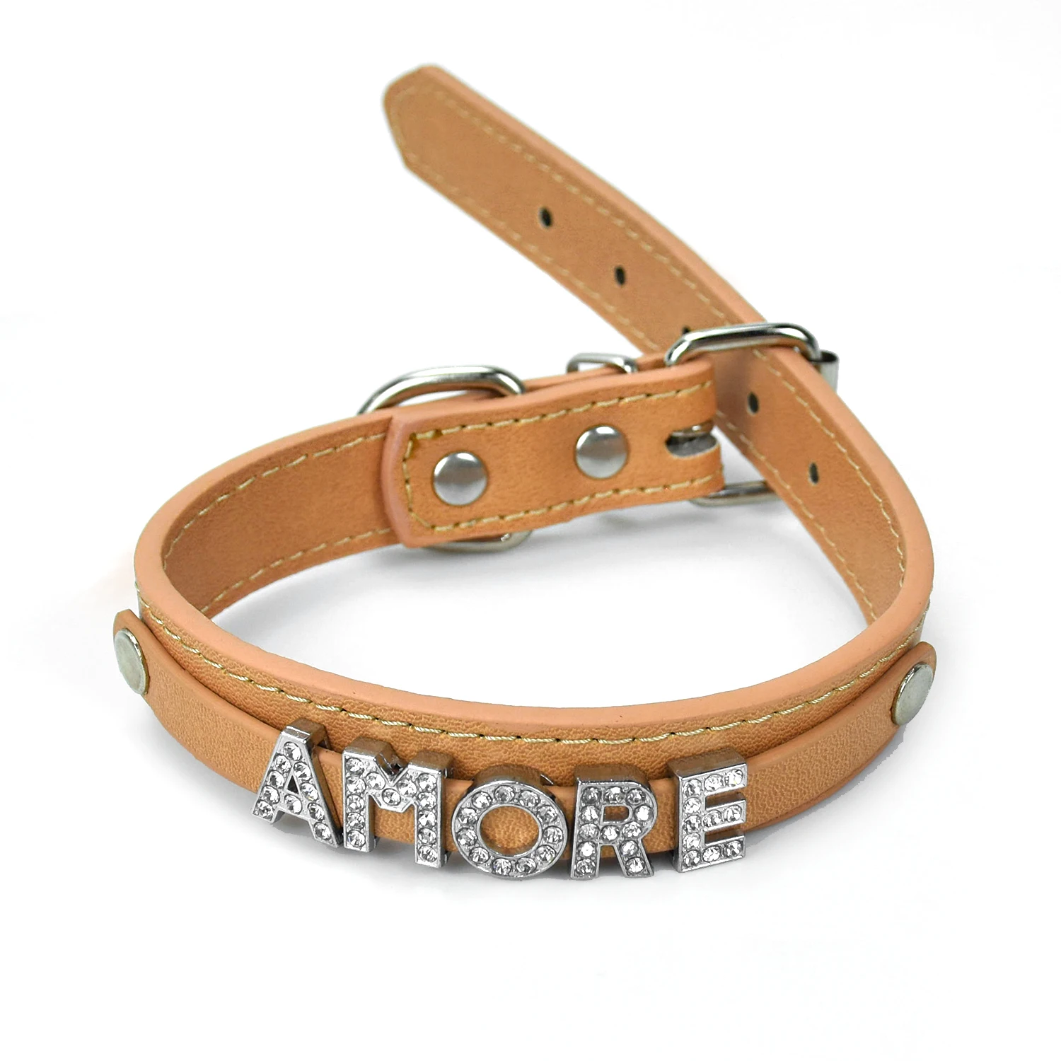 GRS/BSCI Factory Price Metal Shiny Zinc Alloy Decorative Alphabet Letter Loop Letter Shape Buckle For Strap Belt Bag