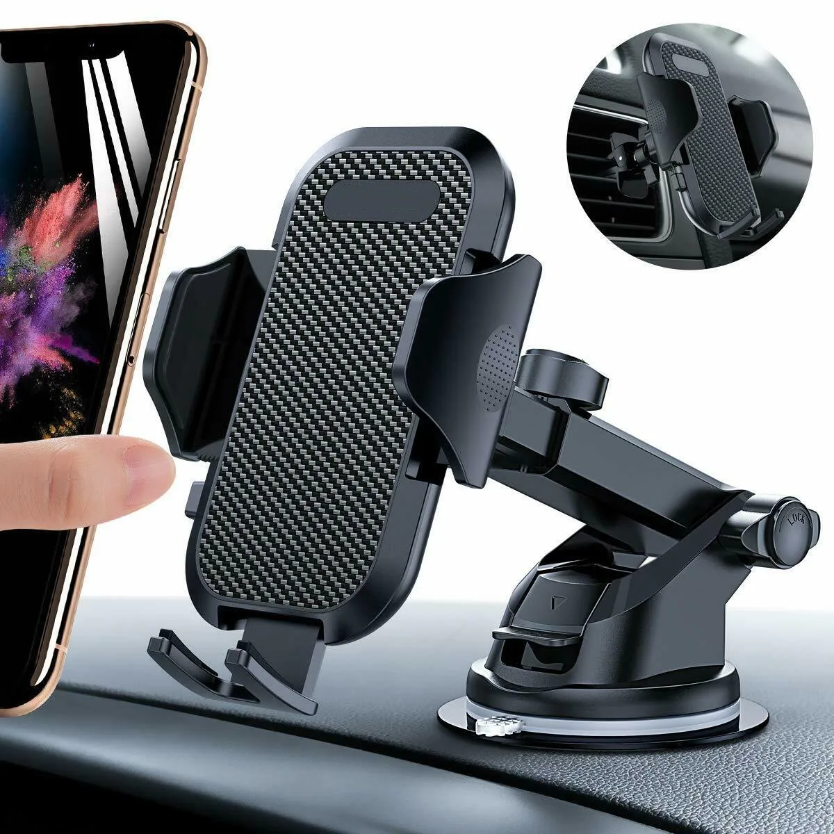 Best seller car phone holder mount aluminum cellphone holder stand alloy black