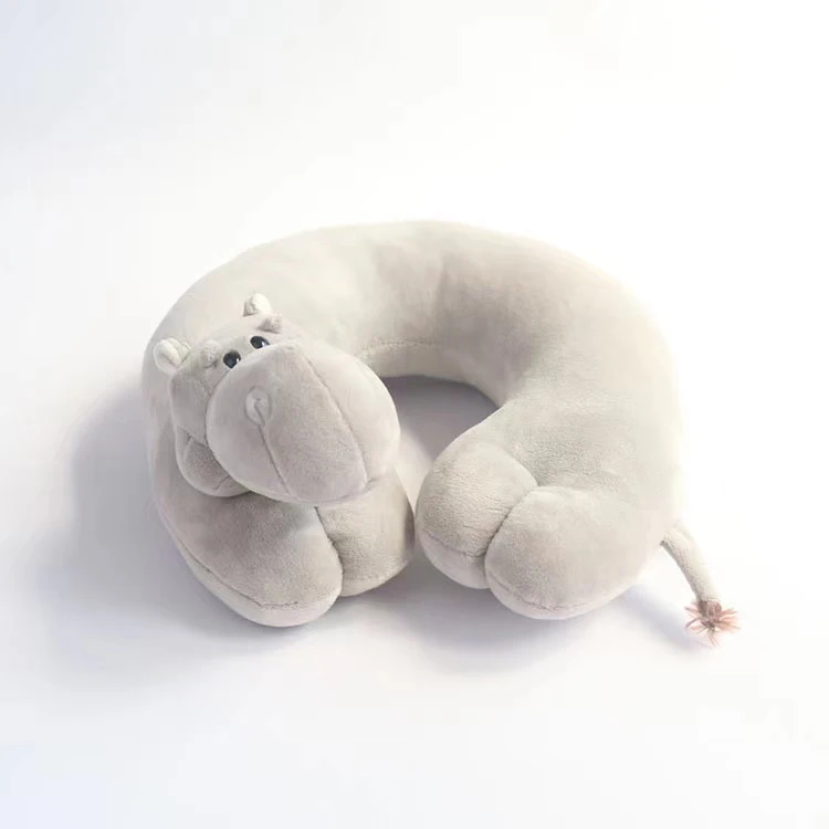 U-образная плюшевая набивная подушка для шеи в виде животного