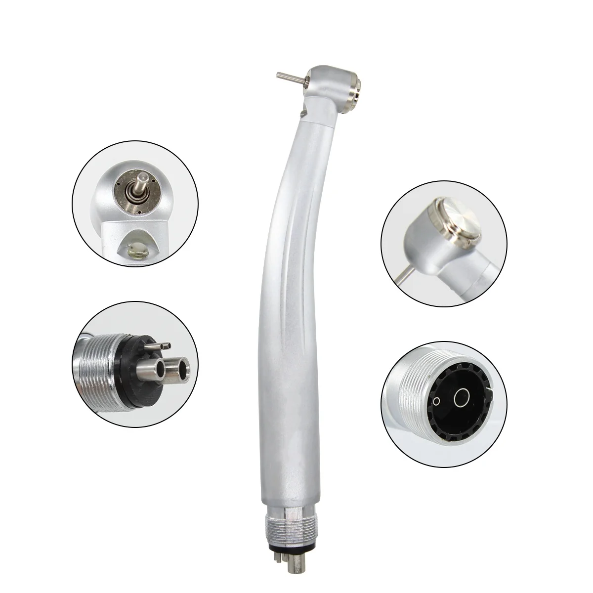 LED Dental Handpiece High Rotation Pen High-Speed with Light 2 Hole 4 Hole Water Spray Dentistry Bearing Turbine Rotor