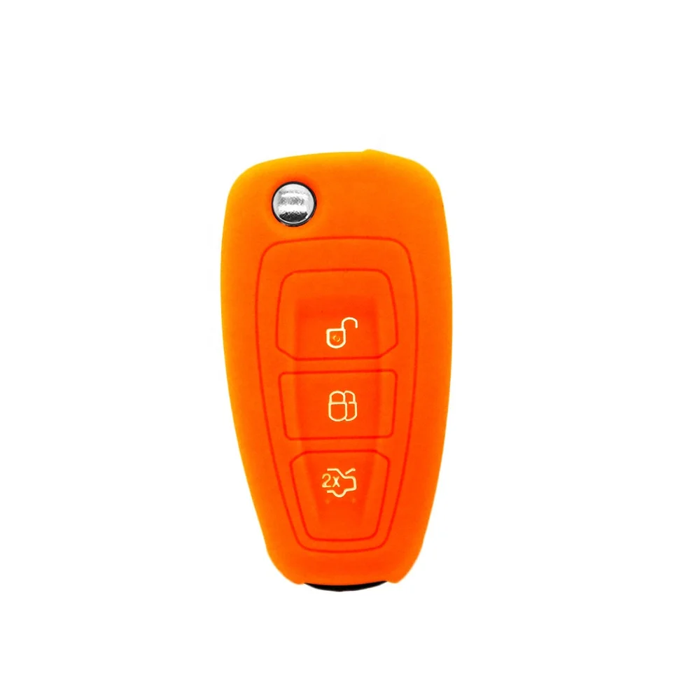Car key cover soft silicone  car remote cover for Ford