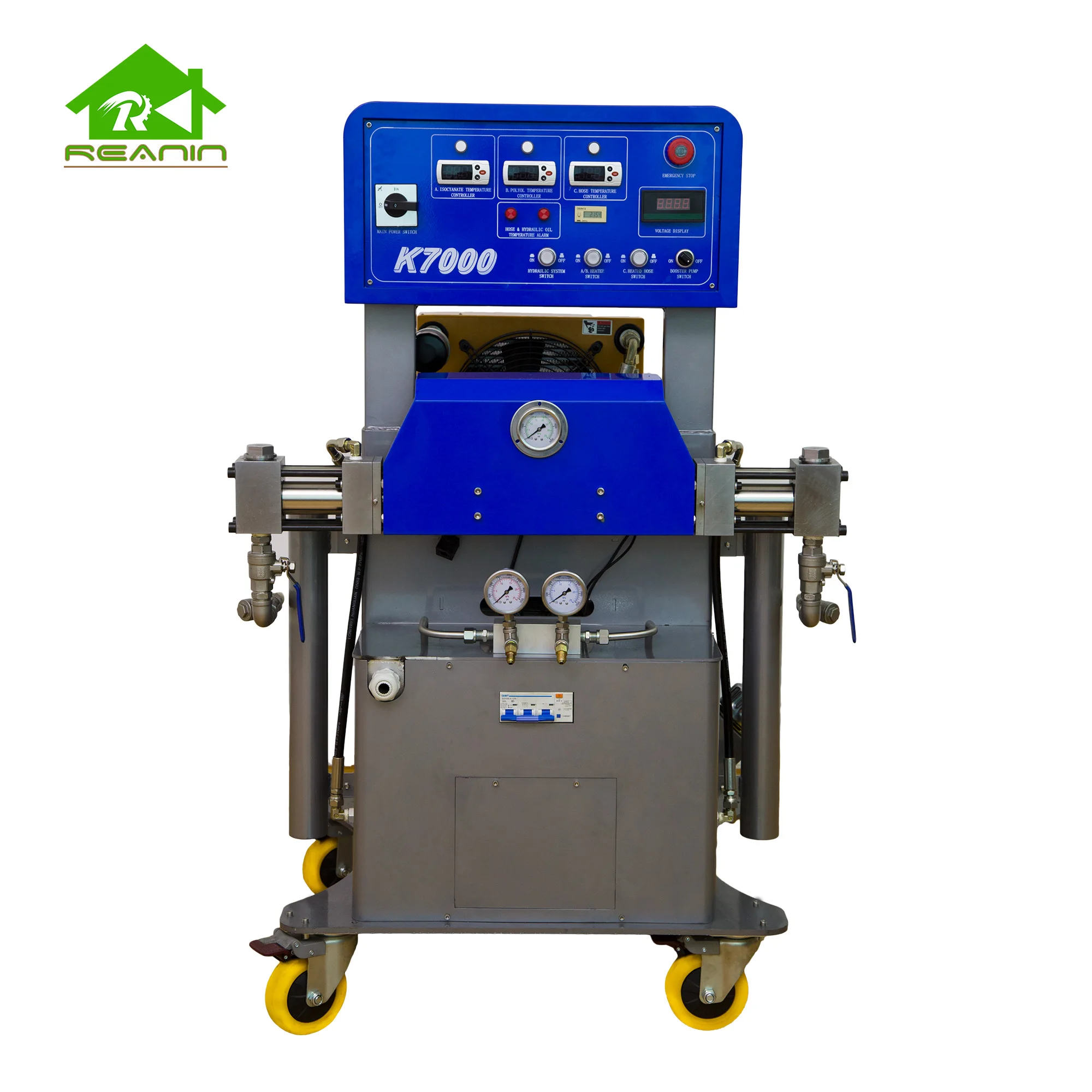 Reanin-k7000 Polyurethane and Polyurea Closed Cell Spray Molding Machine Foaming Machine New Product 2020 Hydraulic Sustainable