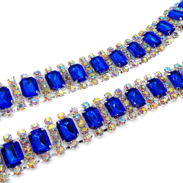 Factory wholesale carnival garment hair pieces rhinestone trimming