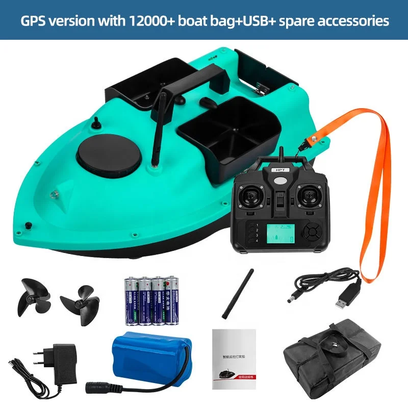 Fishgang New Technology 500M Distance Rc Gps Bait Boat Bait Boat Gps Autopilot Professional Gps Rc Bait Boat For Sale