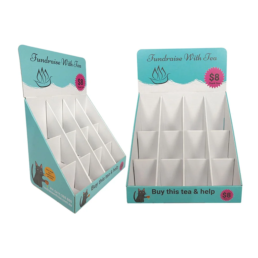 Shelf Ready Box Tear Away Packaging Paper Display Box Corrugated Cardboard Carton Pop Up Shipper Counter Display Box Packing