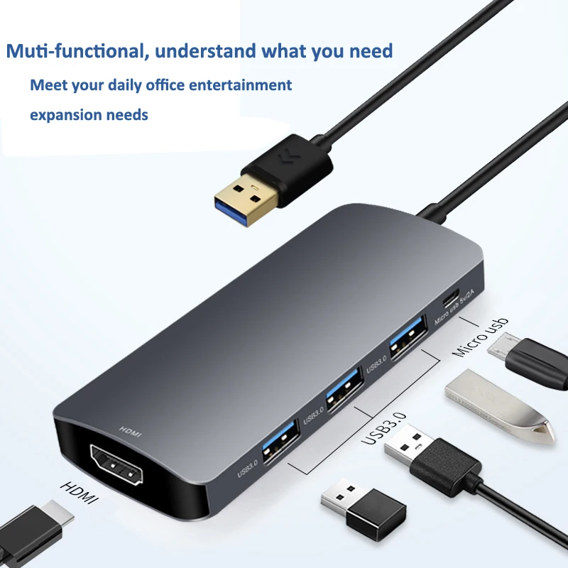  USB3.0 видеоконвертер 5 в 1 док-станция с