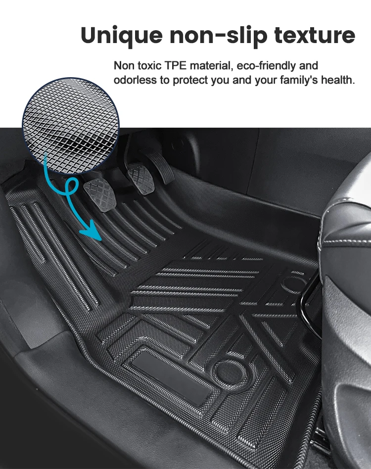 Hot Selling High Quality Waterproof 3d TPE Car Floor Mats Use For Toyota Sienna RHD 2021+