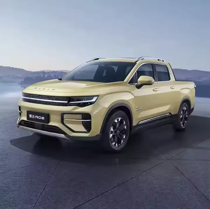 Hot selling 2023 2024 Chinese Geely Radar Rd6 632km cheap Electric Pickup Truck Truck 4 Doors 5 Seats Camper Car in Stock