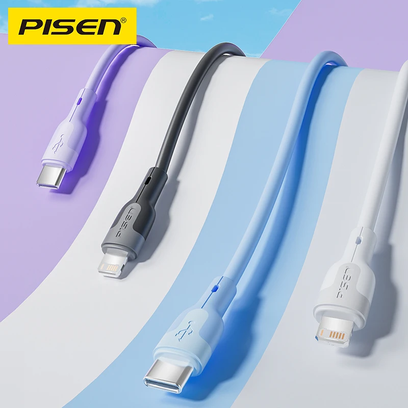 PISEN новый оптовый usb-кабель для освещения type-c tpe плетеный кабель быстрой зарядки передачи данных 3A и обычно