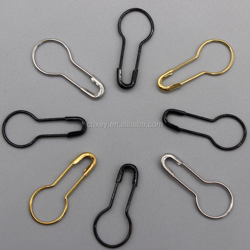 clothing hang tag pins 2.2cm length COPPER gold black safety pins for Garment tag pin