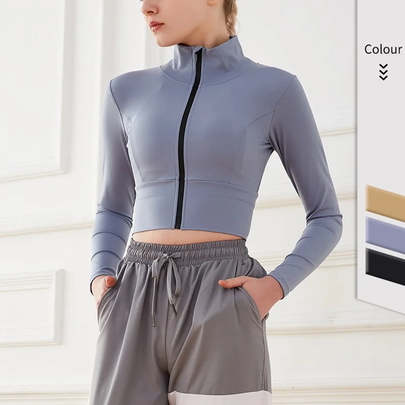 OEM тренировочная спортивная одежда тренировочные топы для фитнеса бега спортивная куртка женская куртка для йоги в тренажерном зале