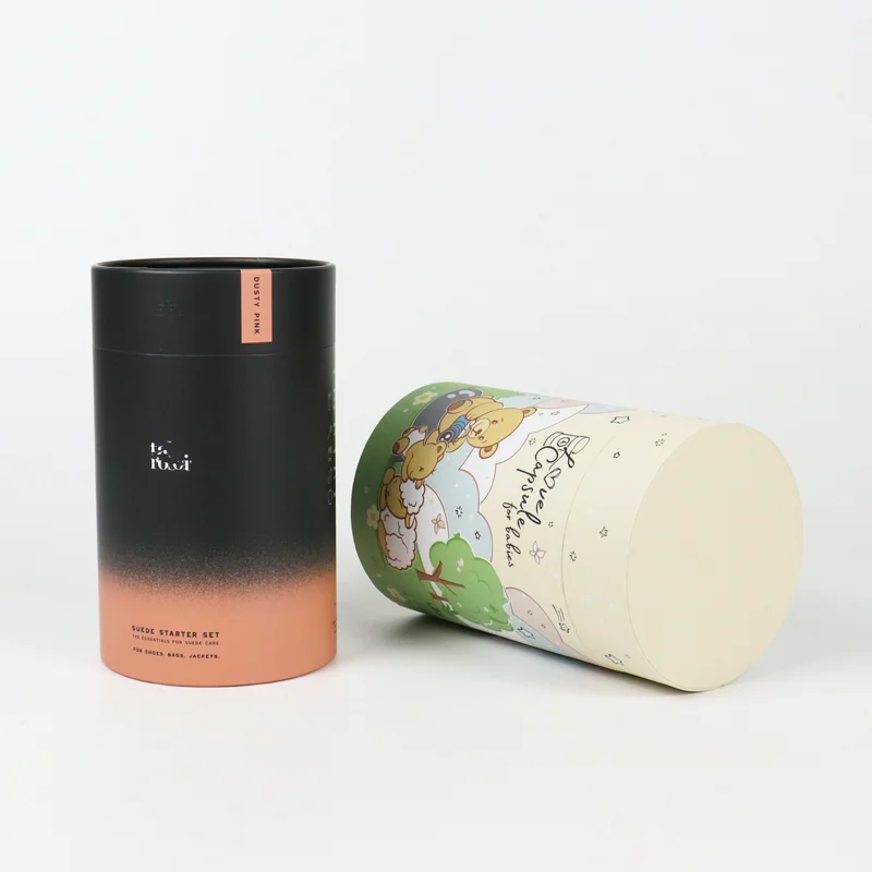 Customisable Recyclable Luxury Packaging Gifts Personalized Elegant Deodorant Cardboard Cosmetics Cylinder Packaging Paper Tube