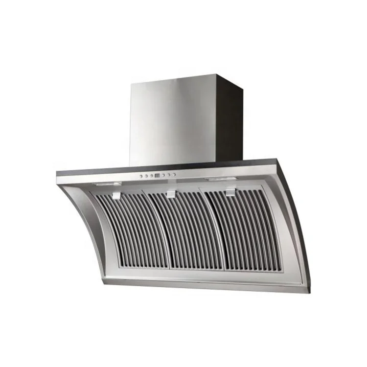 Trueli the industry reasonable price copper range hood side suction kitchen cooker hood slanted cooker hood for kitchen