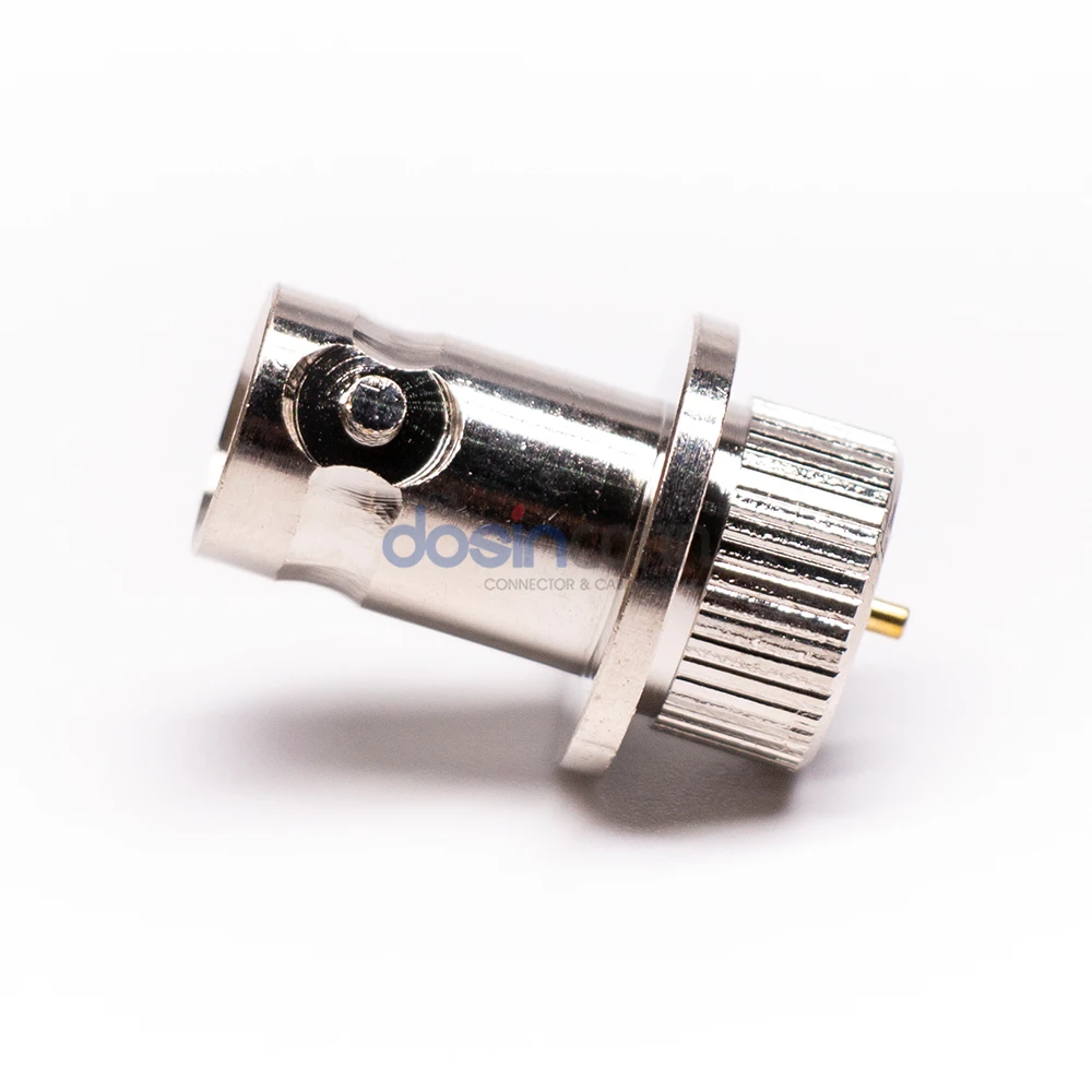 Manufacturer 50ohm Copper Stainless Steel RF Straight Female Jack BNC Connector