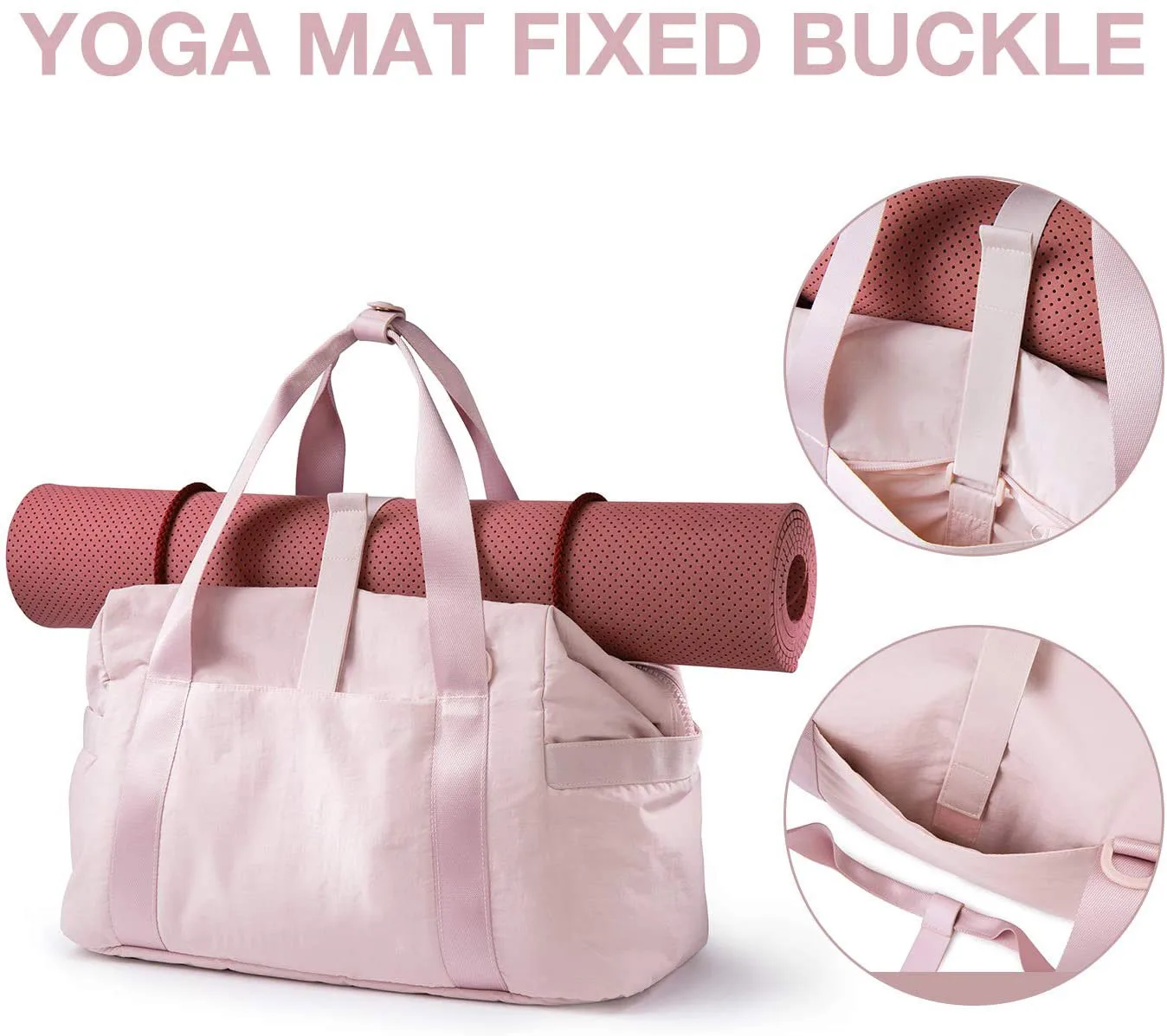 Waterproof Weekender Girls Duffel Bags Tote Custom Sublimation Logo Luggage Travel Pink Duffle Bag for Women