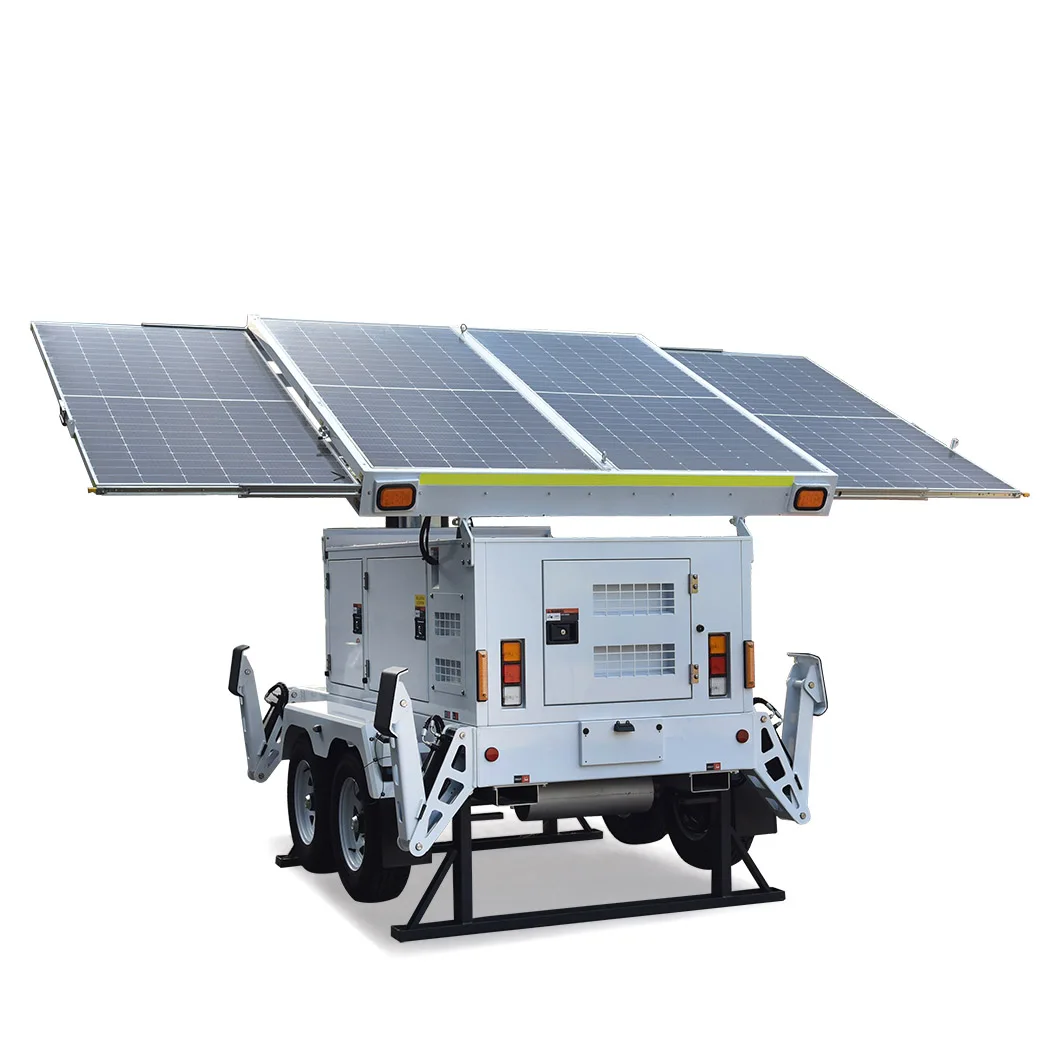 New Solar Mobile Trailer with Hydraulic system Solar Workstation