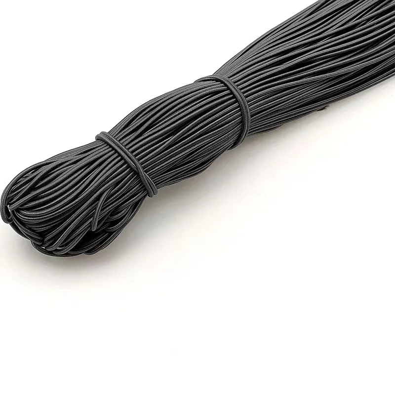 Bungee Cord Round Elastic Shock Rope Rubber 4Mm 5Mm 6Mm 8Mm Printed Logo Factory Wholesale Strong Stretch Lower Price