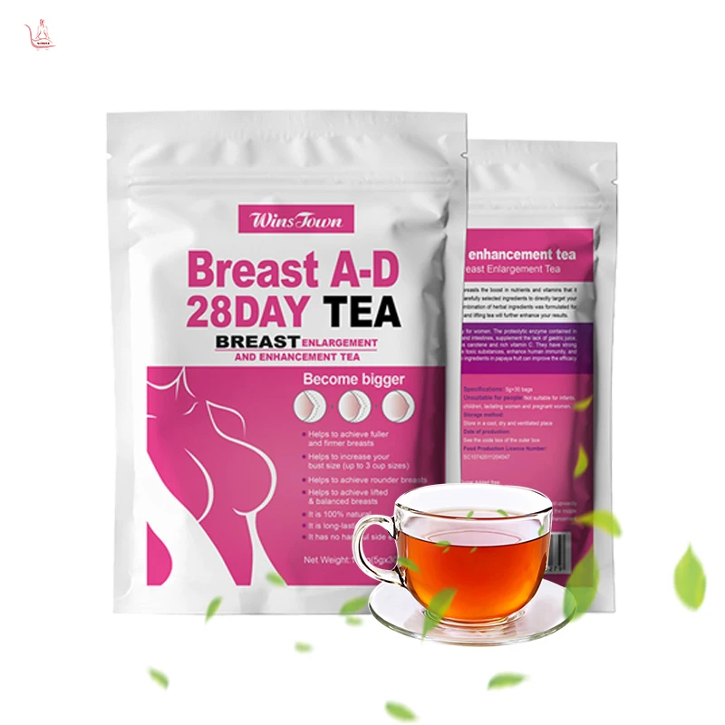 OEM/ODM 28 Days breast enlargement firming tea Fast Growth boobs Firming Sexy Care For Women papaya Big Breast A-D Tea herbs