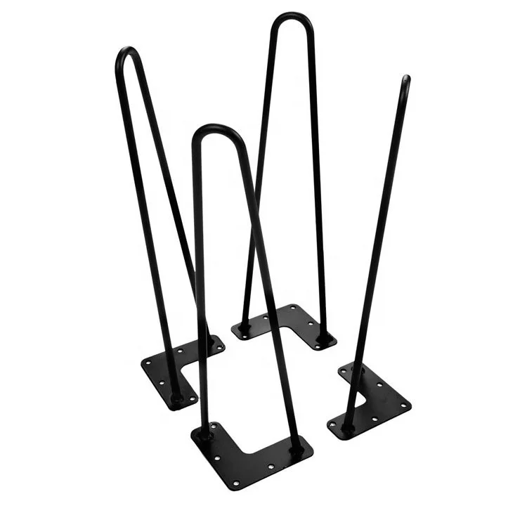 Высококачественные круглые U-образные ножки из металлической проволоки под заказ шпильки для кофейного столика