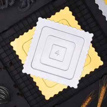 Wholesale Reusable Food Grade Round Golden Cardboard Cake Base Paper Plate Thickened Cake Tray Plate