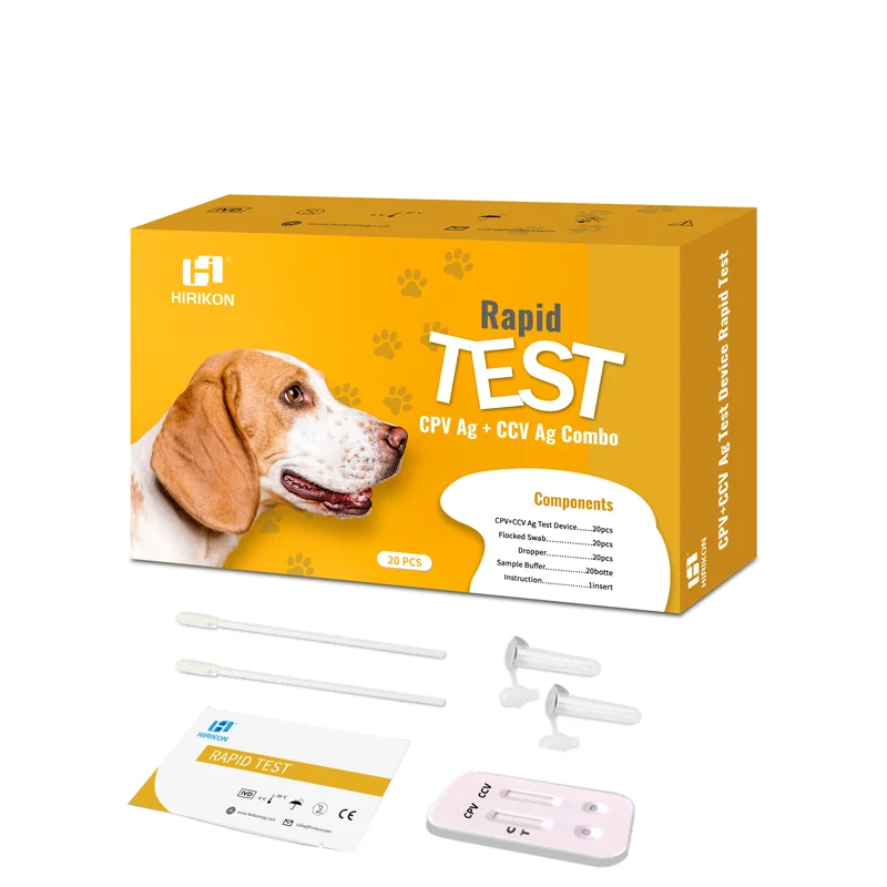 Hirikon Veterinary Antigen Test Kit for CPV CCV in Dogs Easy to Use