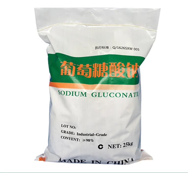 Sodium gluconate 98% as industrial cleaning chemical Petroleum Additives and water treatment  Construction Admixture Industrial