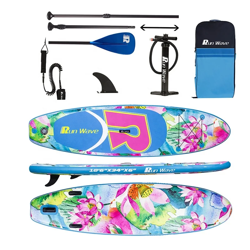 Надувные весельные доски Runwave, мягкие доски для серфинга и водных видов спорта