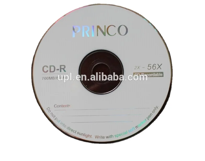 2016 hot sale black inkjet printable cd-r 52X 700MB 80min CD be used car
