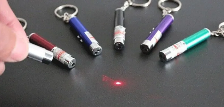 2 in 1 LED Laser Pointer Cat Interactive Toy USB red Light Cat Mouse Chasing Toy Funny Electric Cat Toys with metal keychain