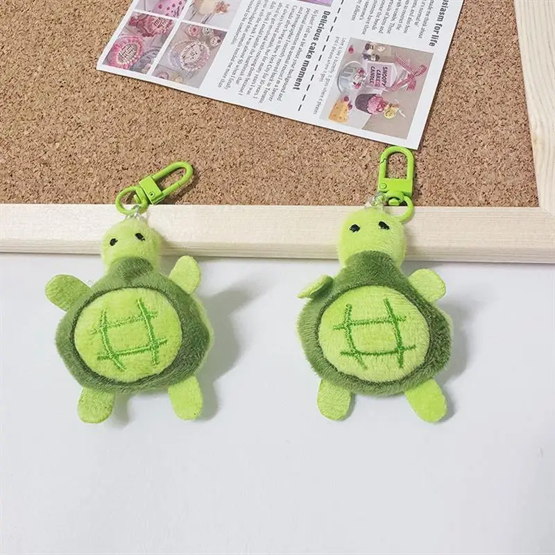 custom diy name turtle plush keychain Plush Doll Kids bag pendant accessories sea key chains stuffed animals toys