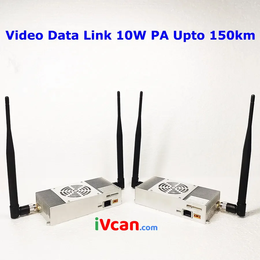 Беспроводной видео передатчик 10 Вт PA 100 км 150 воздушной канал передачи данных на большие расстояния Тактический рукоять Бла (беспилотный летательный