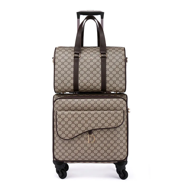 20 inch luggage case luxury letter trolley case and 26 inch designers suitcase used on the plane