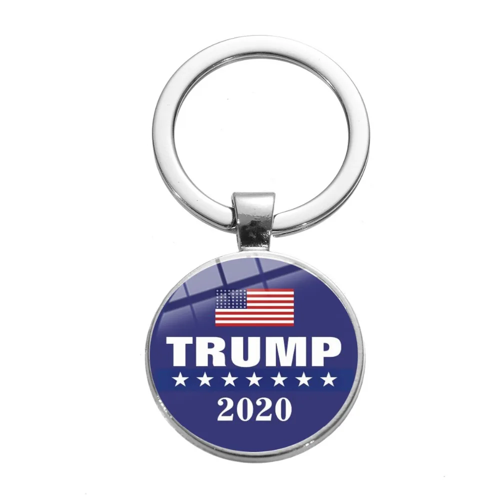 Custom Logo USA President Key Ring Souvenirs Make America Great Again 2020 Election Donald Trump Keychain