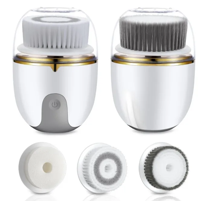 Sonic Silicone Facial Cleansing Device Electric Vibration Face Clean Brush Exfoliator Face Scrub Brush