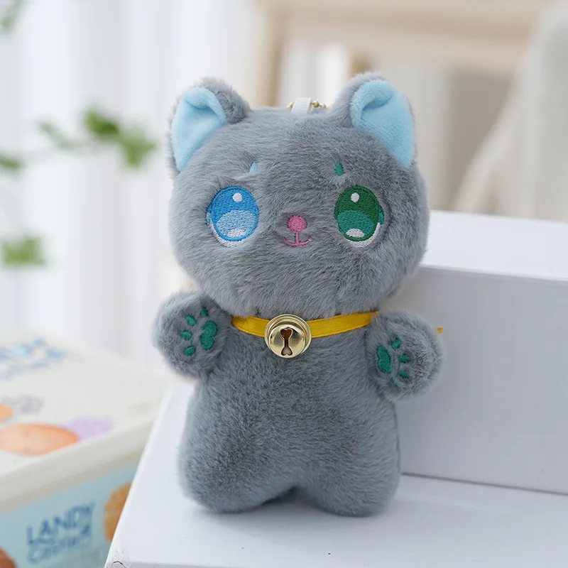 Kawaii колокольчик черный белый мягкий захват чучело детские подарки на Хэллоуин игрушки Дети счастливый желе кошка плюшевые