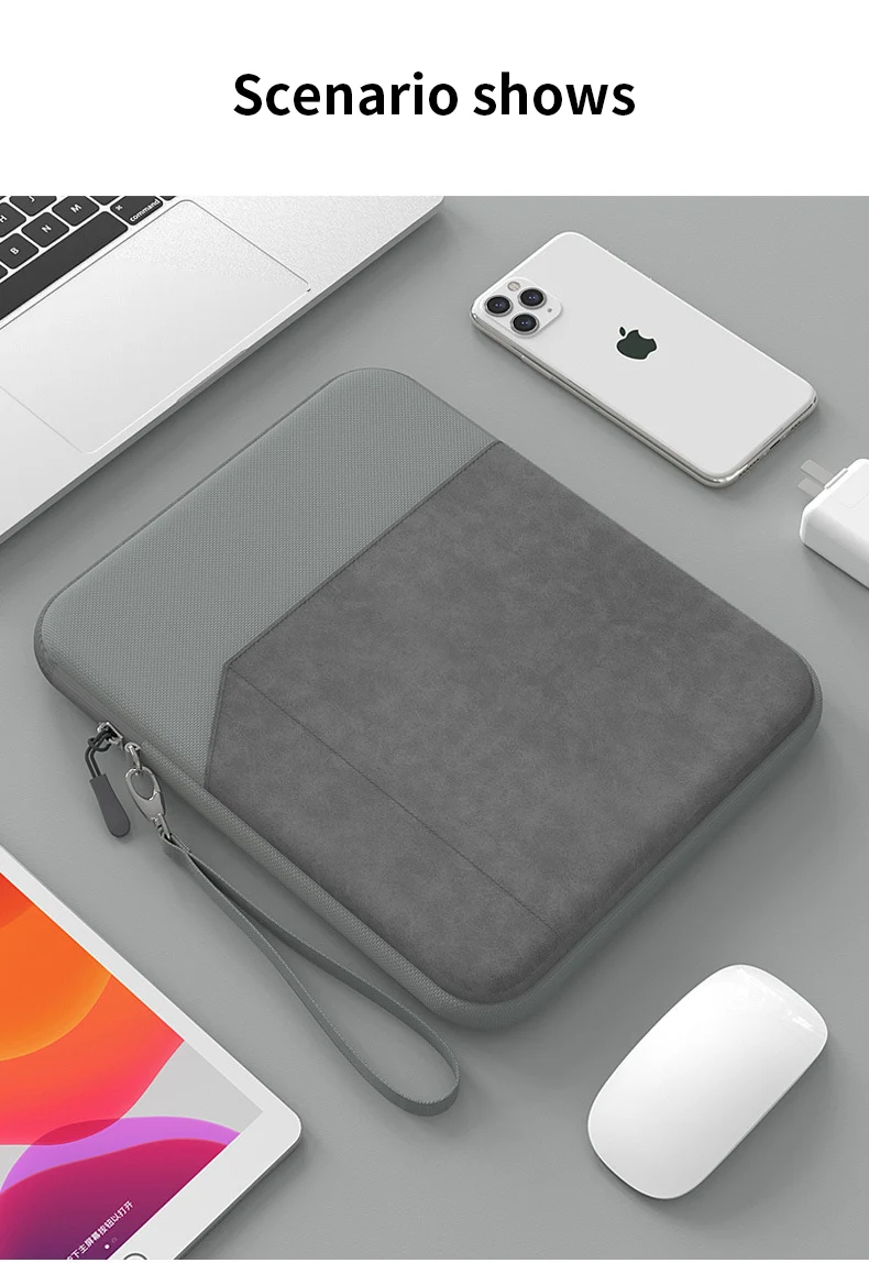 Lightweight Sleeve Laptop Bags PU Leather Pouches For Huawei 7.9 8.4inch 9.7 11inch Universal Tablet Case For iPad Air Pro Mini