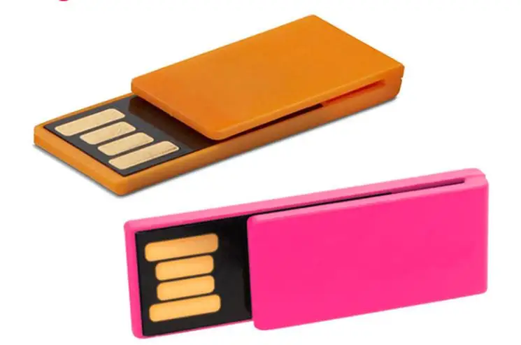 Promotional Plastic paper clip shaped USB Flash Drive With Your custom Logo