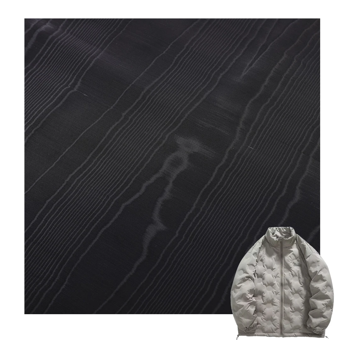 3D Jacquard texture embossed Waterproof Embossed Fabric Pocket Lining Fabric