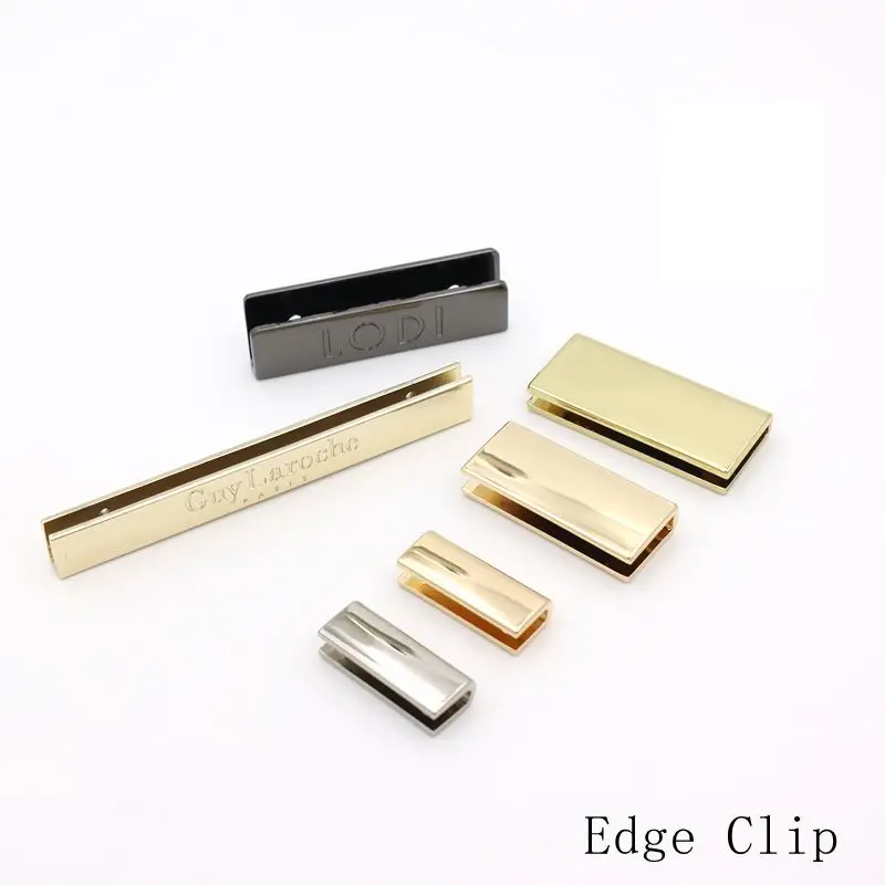 New Design Alloy Belt hardware Belt End Cap 30mm Custom Curve Belt Tail Metal Clip