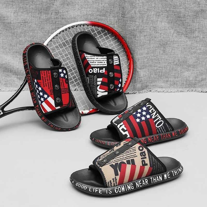 
2021 New Arrivals Cute Kids Cartoon Slippers Toddlers Shoes Boys Flip Flops Beach Sandals 