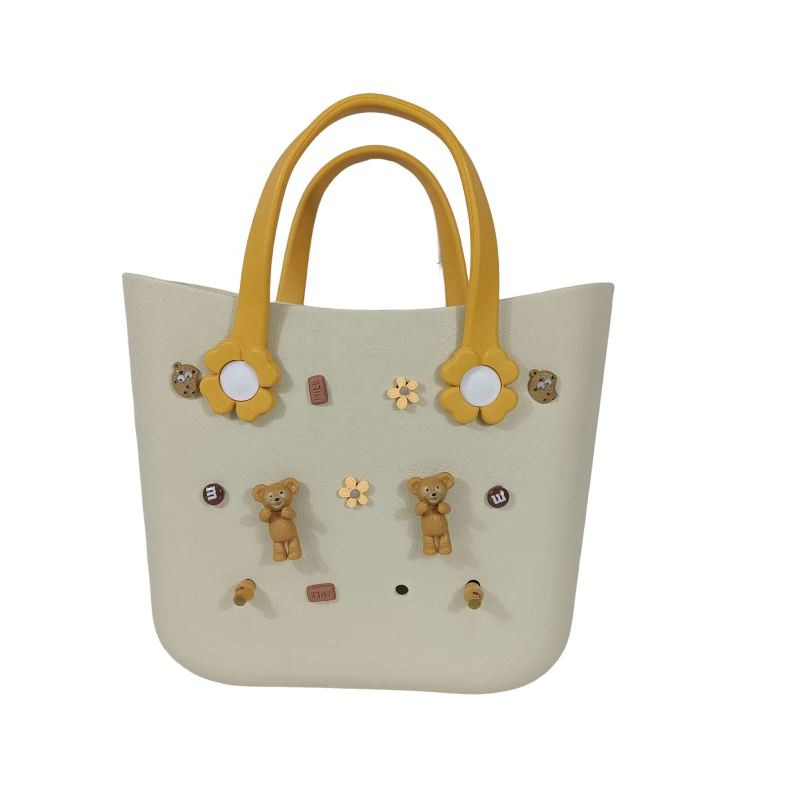 Custom summer rubber large eva tote bag beach waterproof women clutches silicone handbag bags accessories