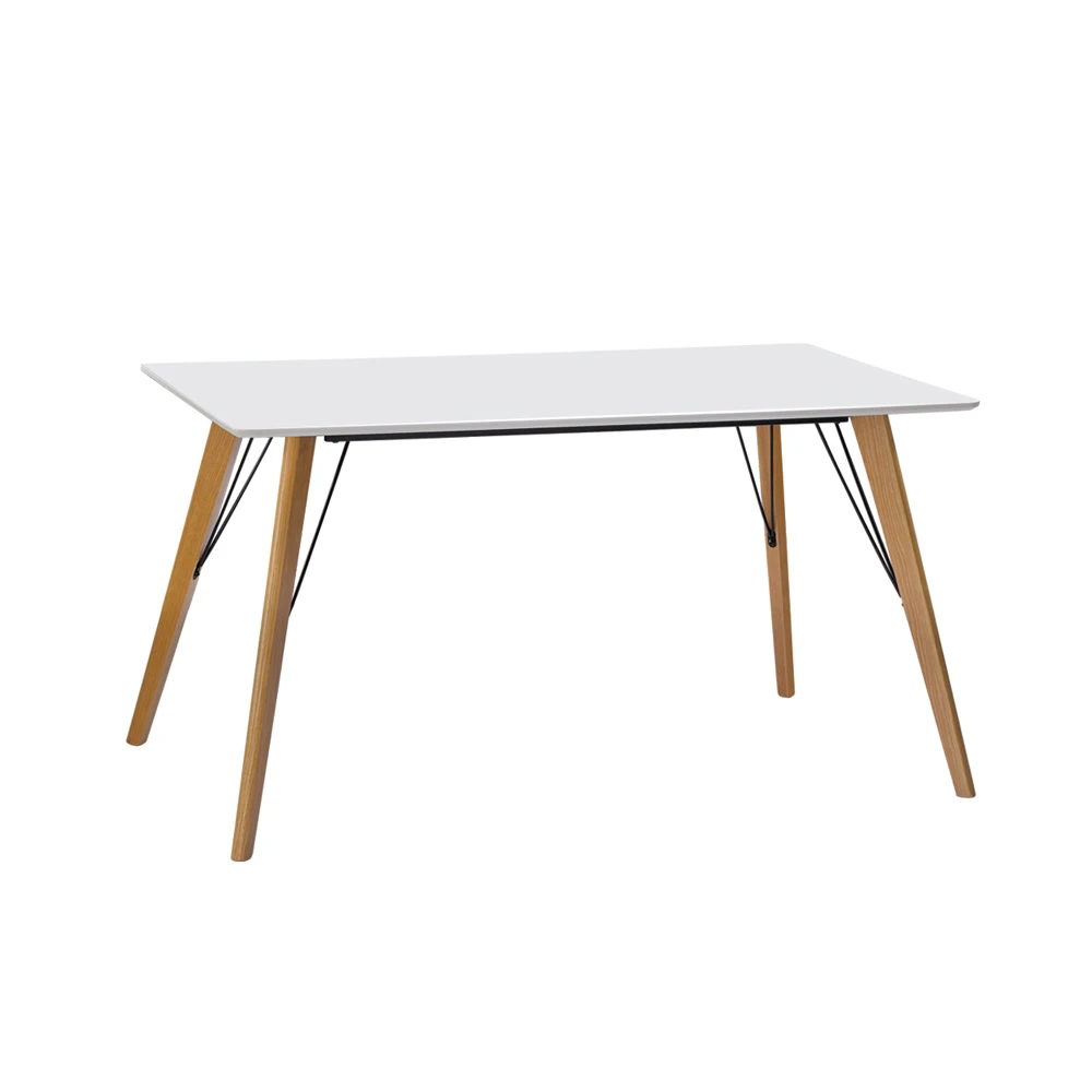 Hot Sale Dining Table Legs Dining Room Furniture Mdf with Oak Veneer Metal